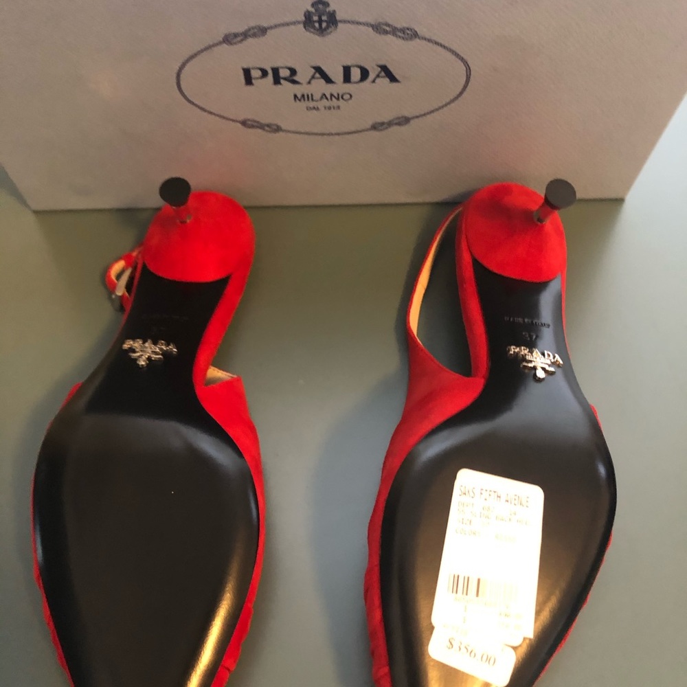 Prada Suede Twist 55mm Slingback Pumps - Picture 8 of 16